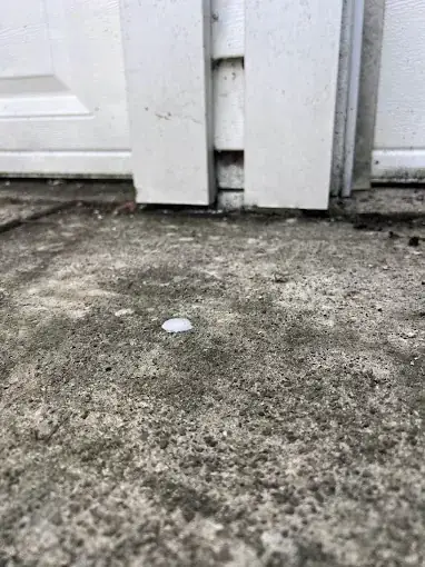 Slab lifted to close the gap under the door